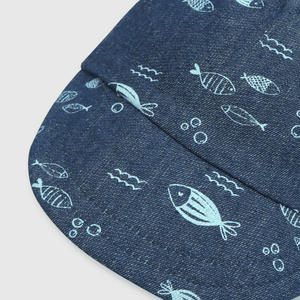 Jockey de bebe niño mezclilla estampado azul (3 a 24 meses)