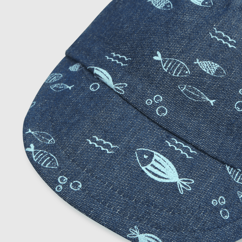 Jockey de bebe niño mezclilla estampado azul (3 a 24 meses)