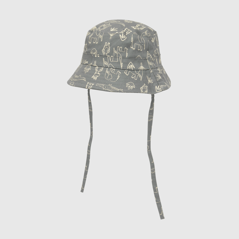 Sombrero de bebe niño safari gris (3 a 24 meses)