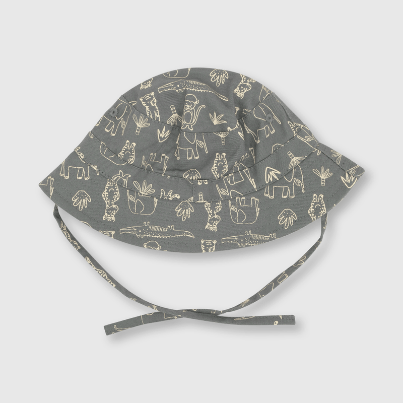 Sombrero de bebe niño safari gris (3 a 24 meses)