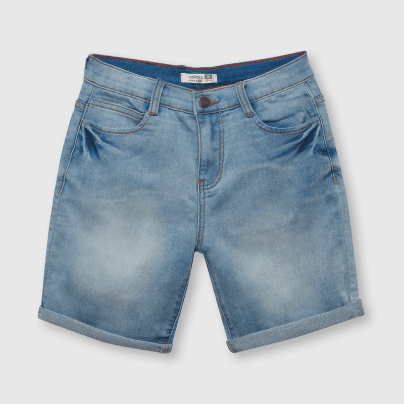 Bermuda de niño mezclilla celeste (2 a 12 años)