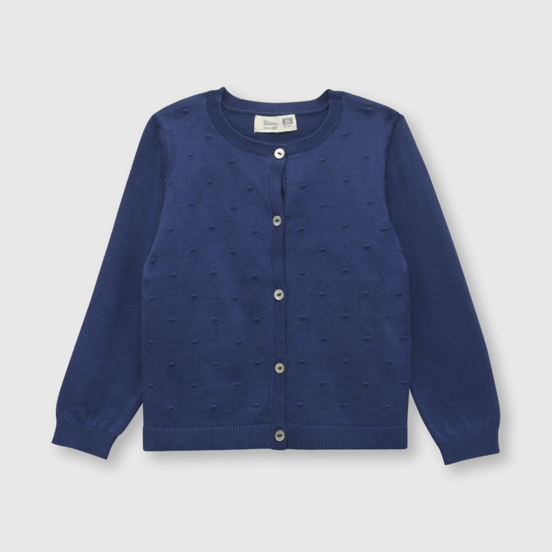 Chaleco de bebe niña clasico azul (3 a 36 meses)