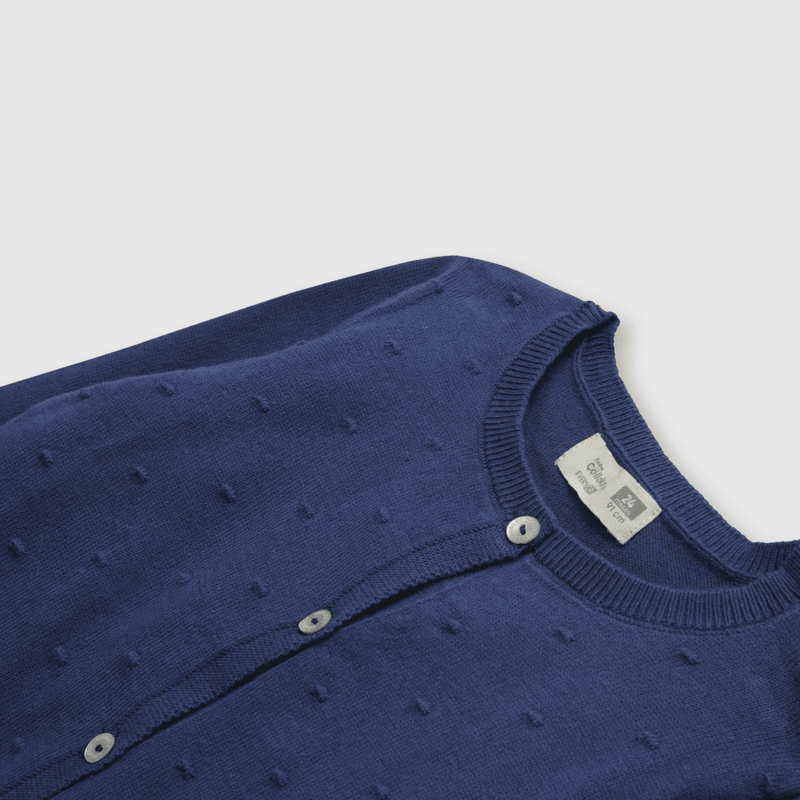 Chaleco de bebe niña clasico azul (3 a 36 meses)
