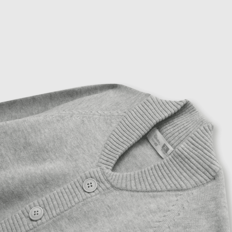 Chaleco de bebe niño clasico gris (3 a 36 meses)