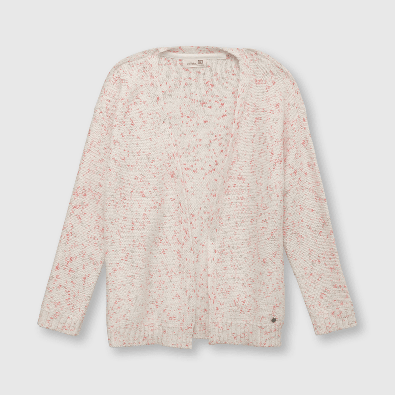 Chaleco de niña largo rosado (2 a 12 años)
