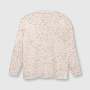 Chaleco de niña largo rosado (2 a 12 años)