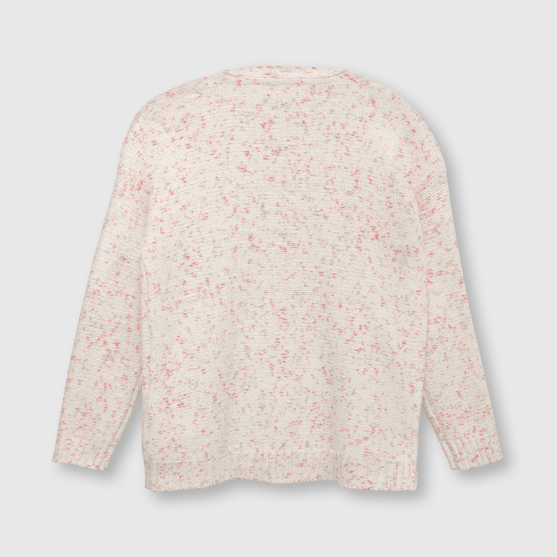 Chaleco de niña largo rosado (2 a 12 años)