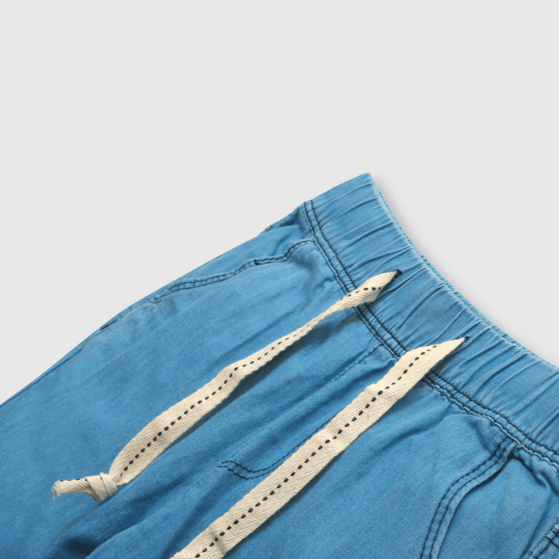 Jeans de bebe niño cintura elasticada azul (3 a 36 meses)