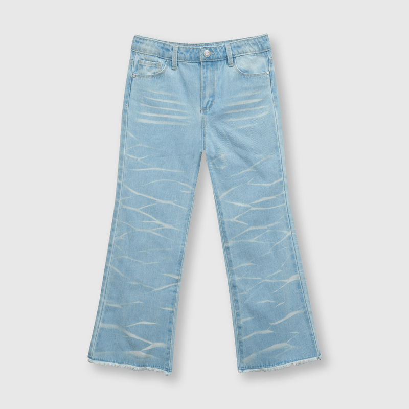 Jeans de niña flare azul (2 a 12 años)