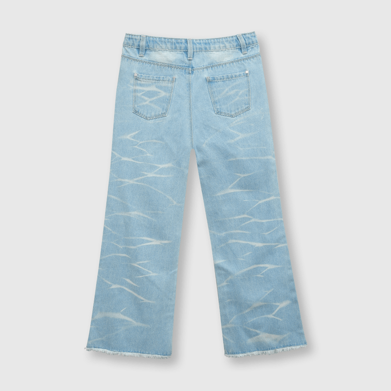 Jeans de niña flare azul (2 a 12 años)