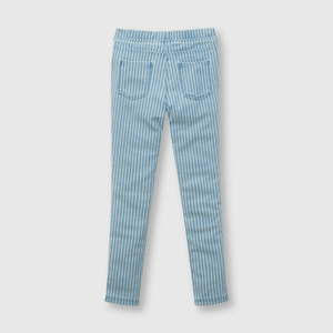 Jegging de niña listada azul (2 a 12 años)