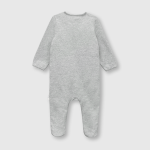 Osito de bebe niña estampado gris (0 a 9 meses)