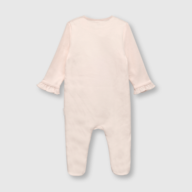 Osito de bebe niña estampado rosado (0 a 9 meses)