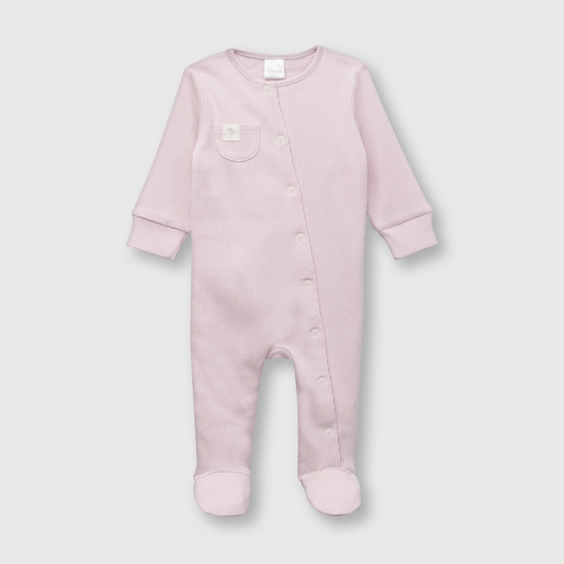 Osito de bebé niña lila (0 a 9 meses)