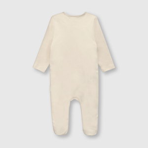 Osito de bebe niño estampado beige (0 a 9 meses)