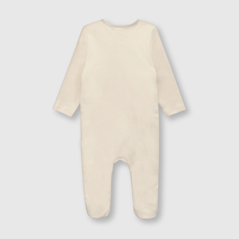 Osito de bebe niño estampado beige (0 a 9 meses)