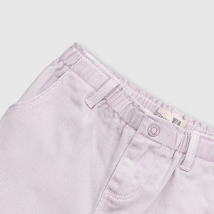 Pantalón de bebe niña recogido lila (3 a 36 meses)