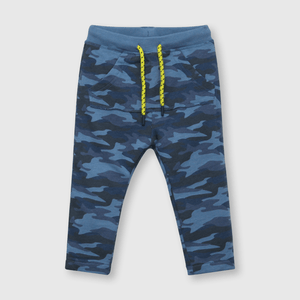 Pantalón de bebe niño camuflado azul (3 a 36 meses)