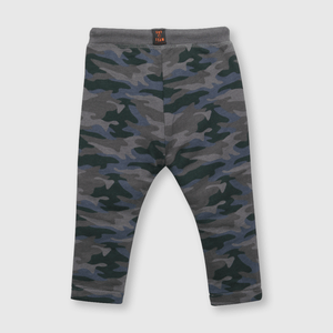 Pantalón de bebe niño camuflado gris (3 a 36 meses)