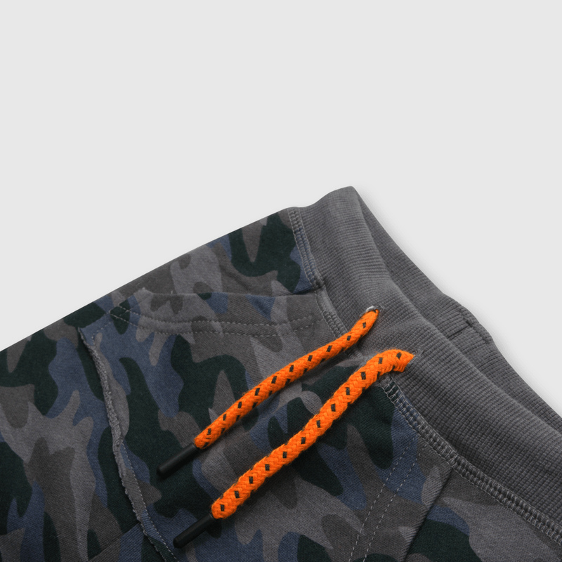 Pantalón de bebe niño camuflado gris (3 a 36 meses)