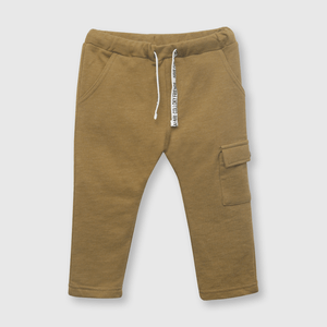 Pantalón de bebe niño de punto café (3 a 36 meses)