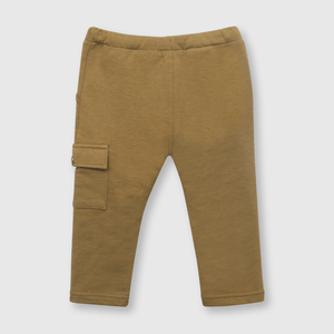 Pantalón de bebe niño de punto café (3 a 36 meses)