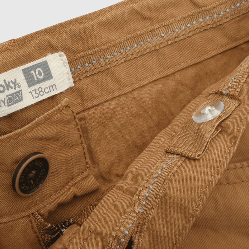 Pantalón de niño clásico café (2 a 12 años)