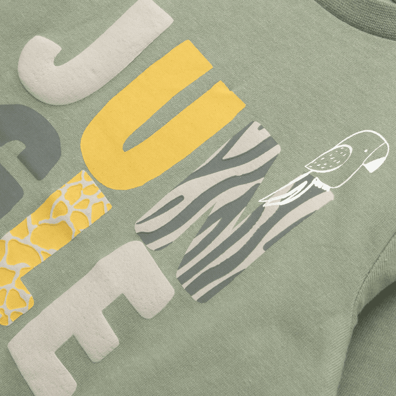 Polera de bebe niño jungle oliva (3 a 36 meses)