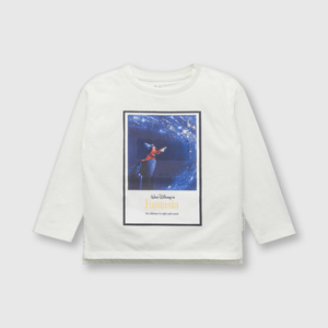 Polera de bebe niño Mickey blanca (3 a 36 meses)