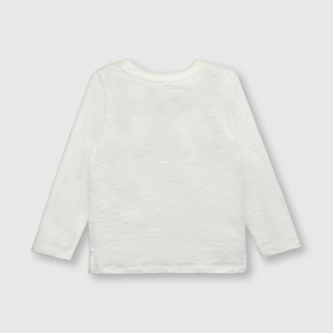 Polera de bebe niño perro jockey blanca (3 a 36 meses)