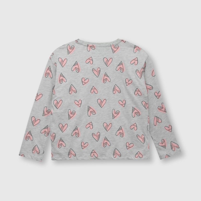 Polera de niña colloky gris (2 a 12 años)