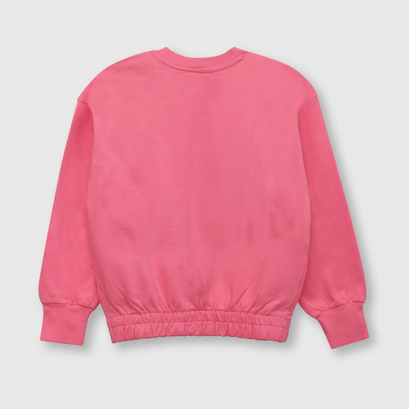 Polerón de niña Colloky bordado rosado (2 a 12 años)