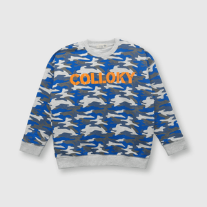 Polerón de niño camuflado azul (2 a 12 años)