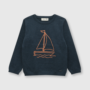 Sweater de bebe niño velero azul (3 a 36 meses)