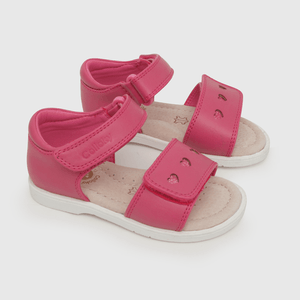 Sandalia de niña corazones rosado (21 a 27)