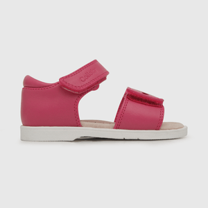 Sandalia de niña corazones rosado (21 a 27)