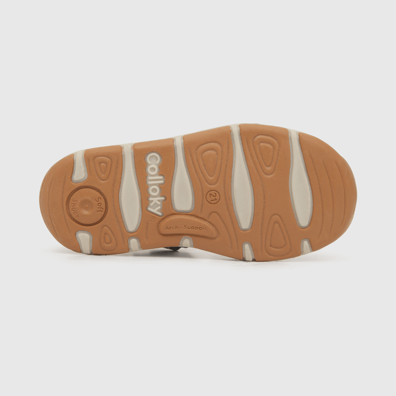 Sandalia de niño 2 velcros franciscana gris (18 a 21)