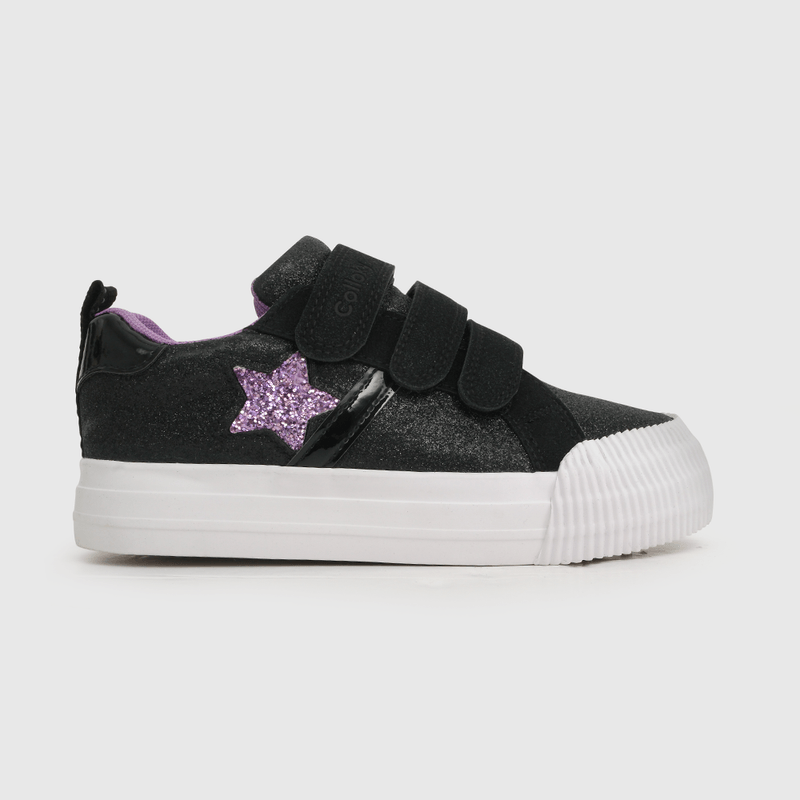 Zapatilla de niña glitter plataforma negro (28 a 38)