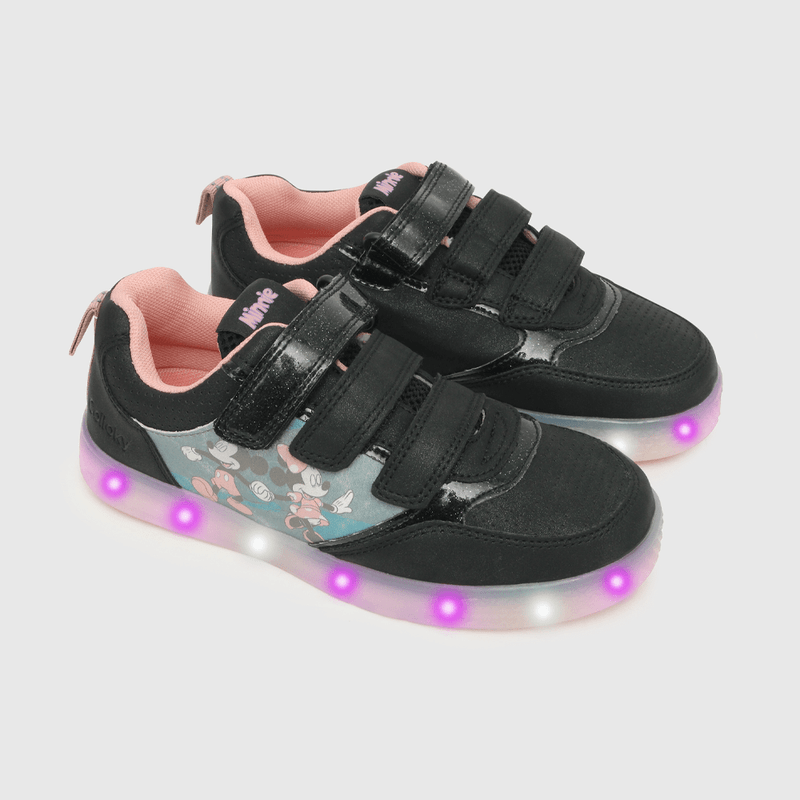 Zapatilla de niña Minnie Mouse negro (28 a 36)