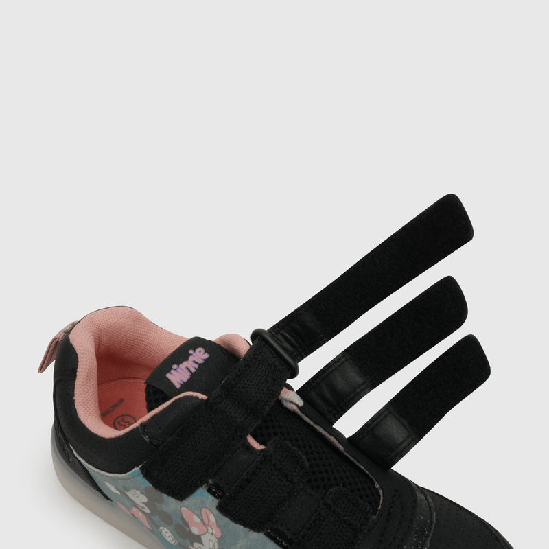 Zapatilla de niña Minnie Mouse negro (28 a 36)