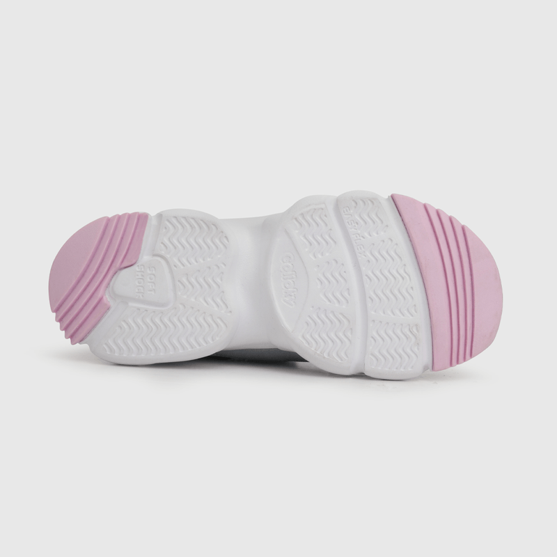 Zapatilla de niña velcro elástico chunky azul (28 a 38)