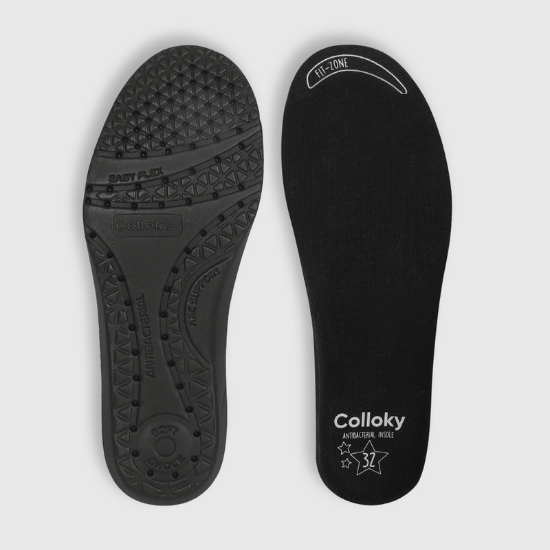 Zapatilla de niña velcro elástico chunky negro (28 a 38)