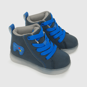 Zapatilla de niño caña alta uv azul (21 a 27)