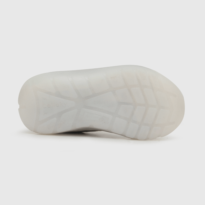 Zapatilla luces de niña super heroe blanco (21 a 27)
