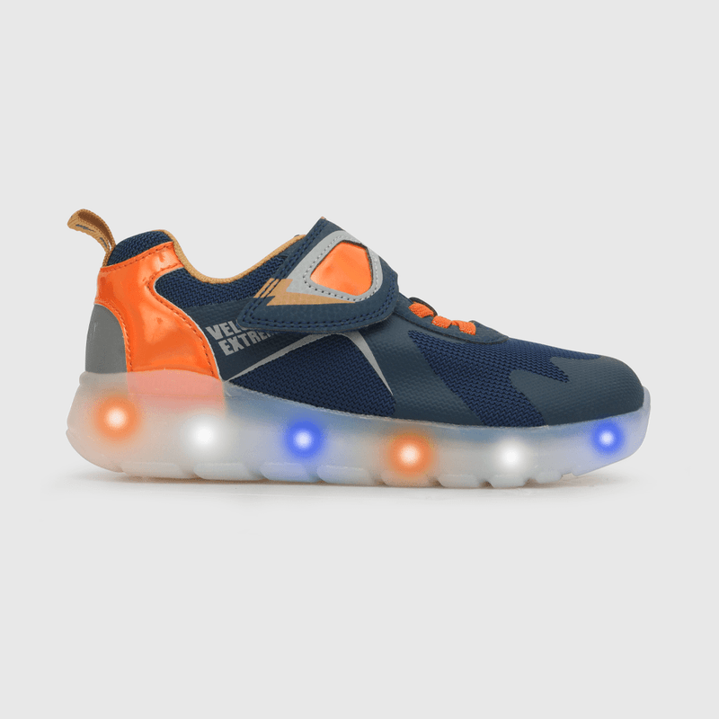 Zapatilla luces de niño fuerza azul (28 a 36)