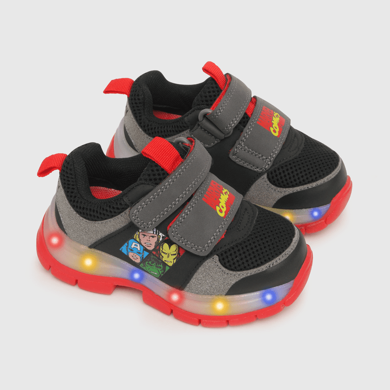 Zapatilla luces de niño Marvel gris (21 a 27)