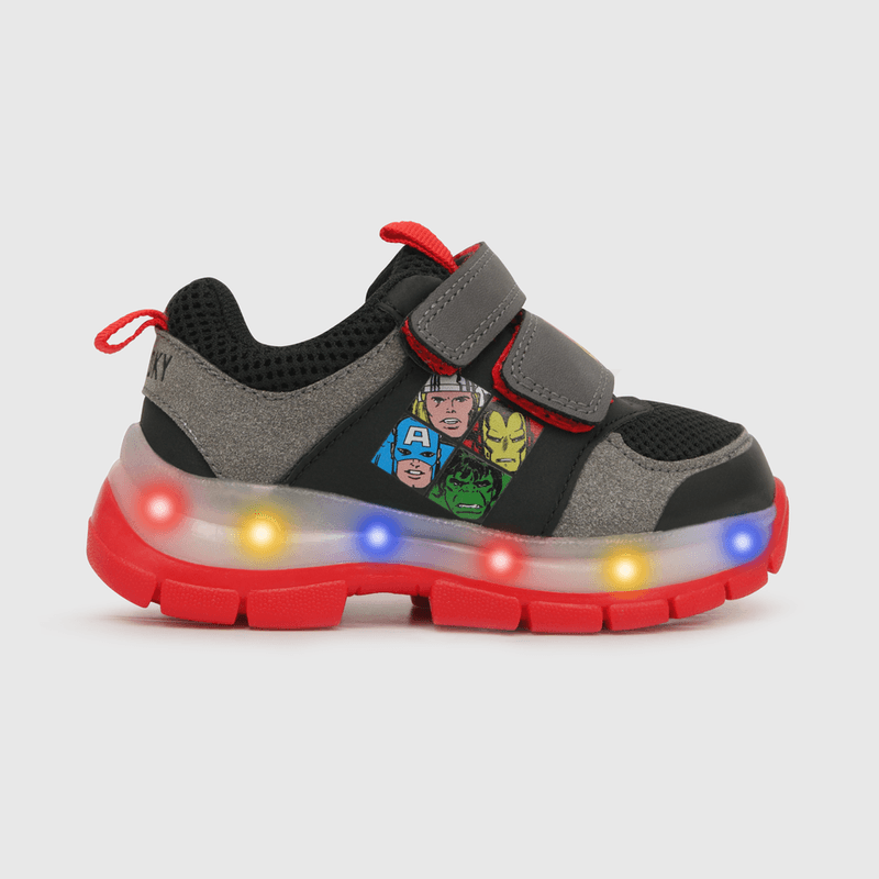 Zapatilla luces de niño Marvel gris (21 a 27)