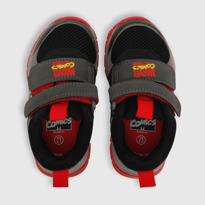 Zapatilla luces de niño Marvel gris (21 a 27)