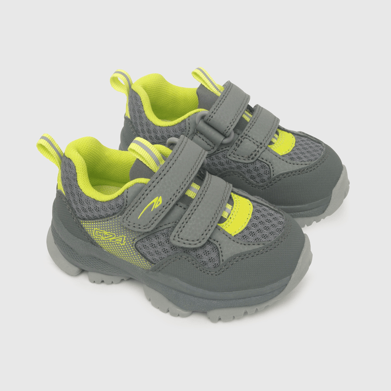 Zapatilla outdoor de niño print lateral gris (21 a 27)