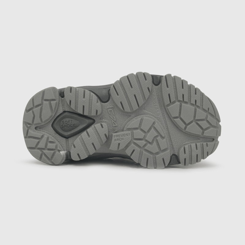 Zapatilla outdoor de niño print lateral gris (21 a 27)